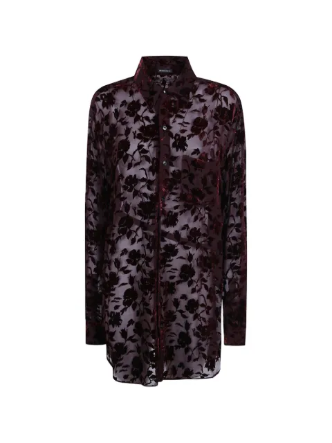 Ann Demeulemeester Elisabeth floral-devoré shirt