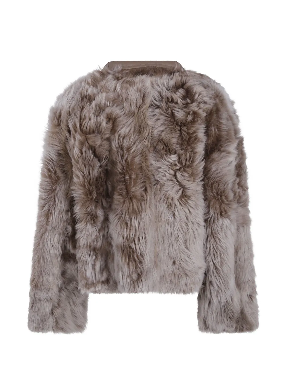 Yves Salomon Leren jack Beige