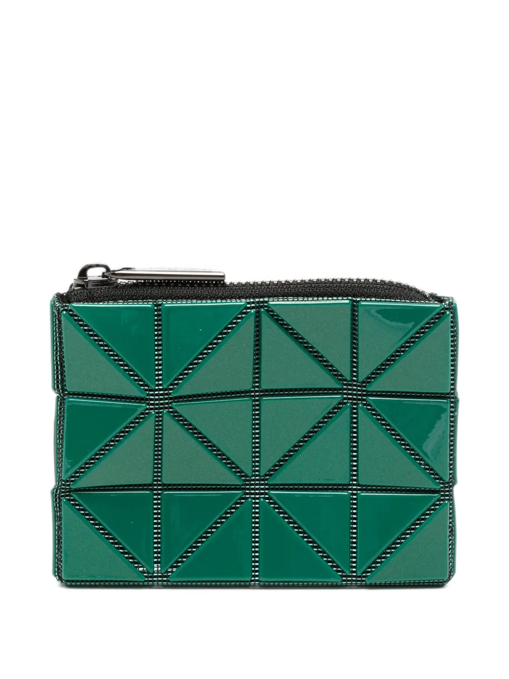 Bao Bao Issey Miyake geometric-panelled passport case - Grün
