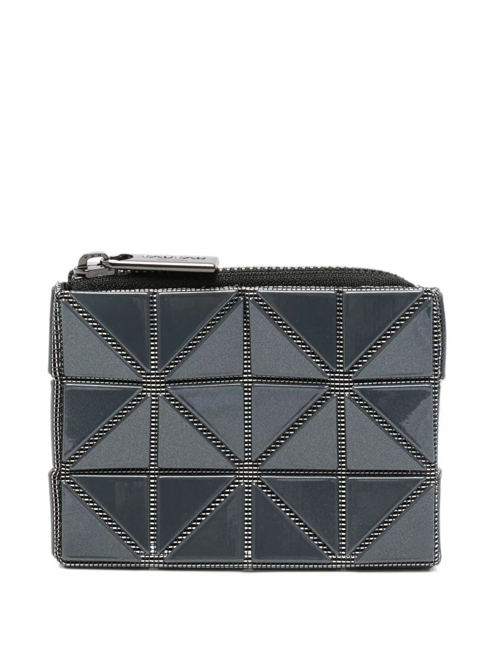 Bao Bao Issey Miyake geometric-panelled passport case - Grau