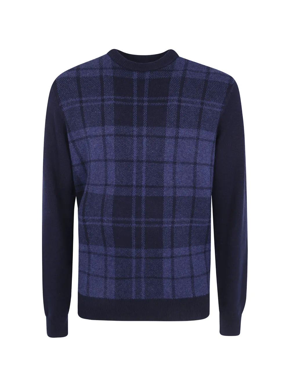 Barbour Mineral check-pattern wool jumper - Blu