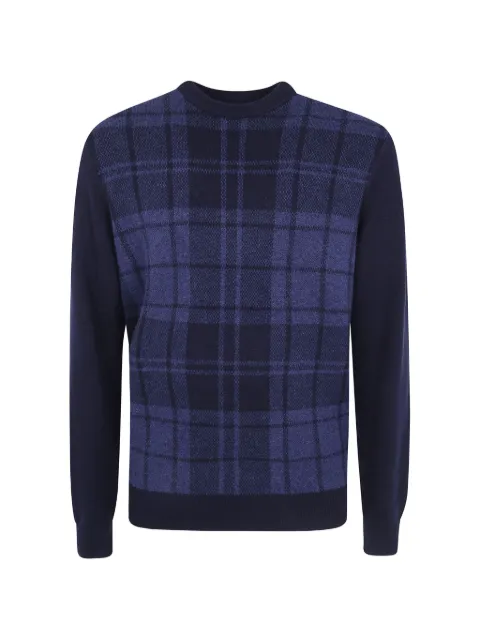 Barbour Mineral check-pattern wool jumper