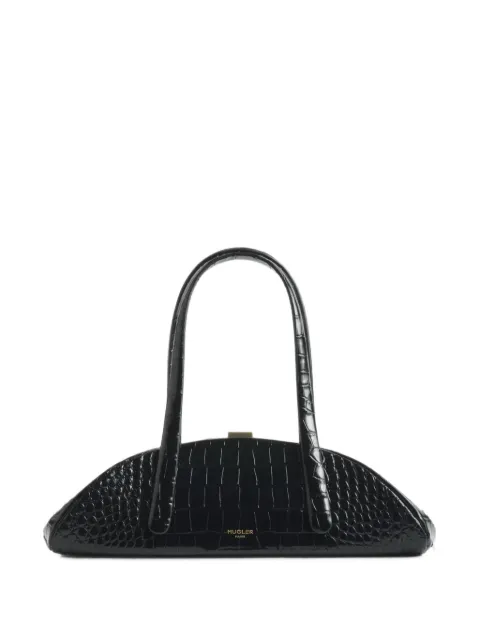 Mugler crocodile-embossed Lua shoulder bag