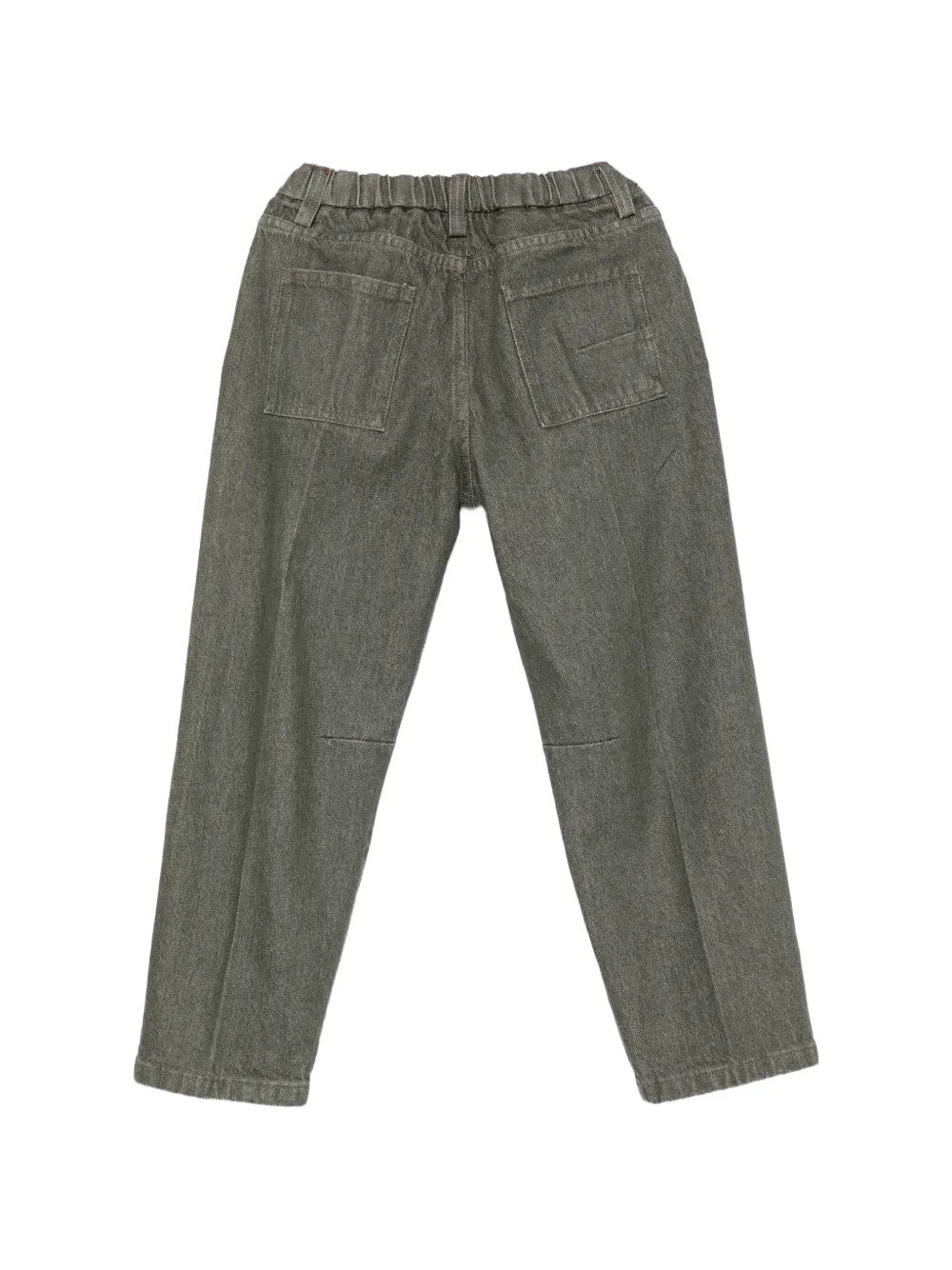 Siola Jeans met elastische tailleband en vijf zakken Grijs