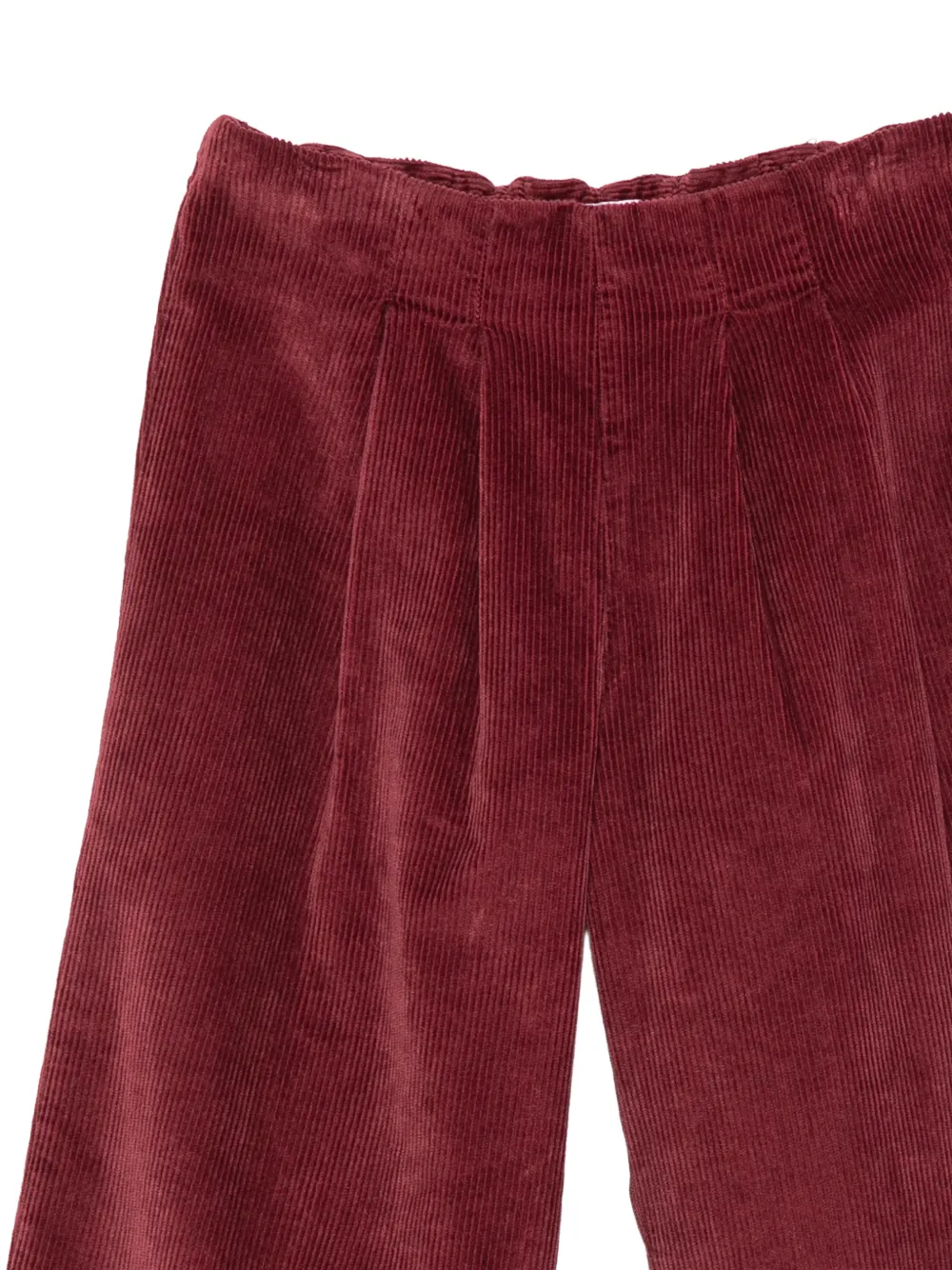 Siola Ribfluwelen plooibroek Rood