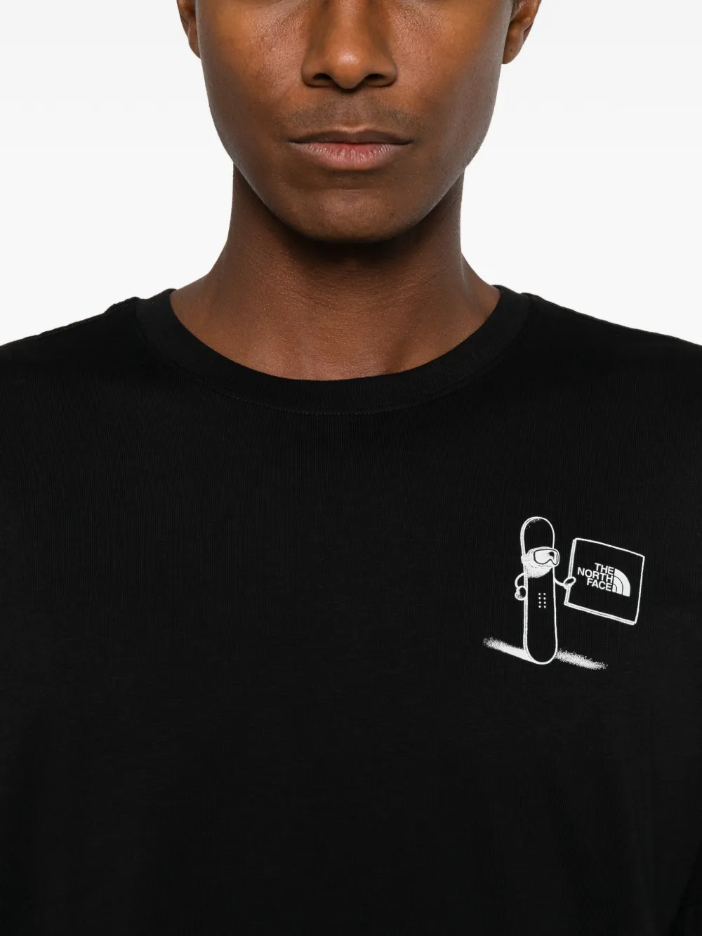 The North Face T-shirt met grafische print Zwart