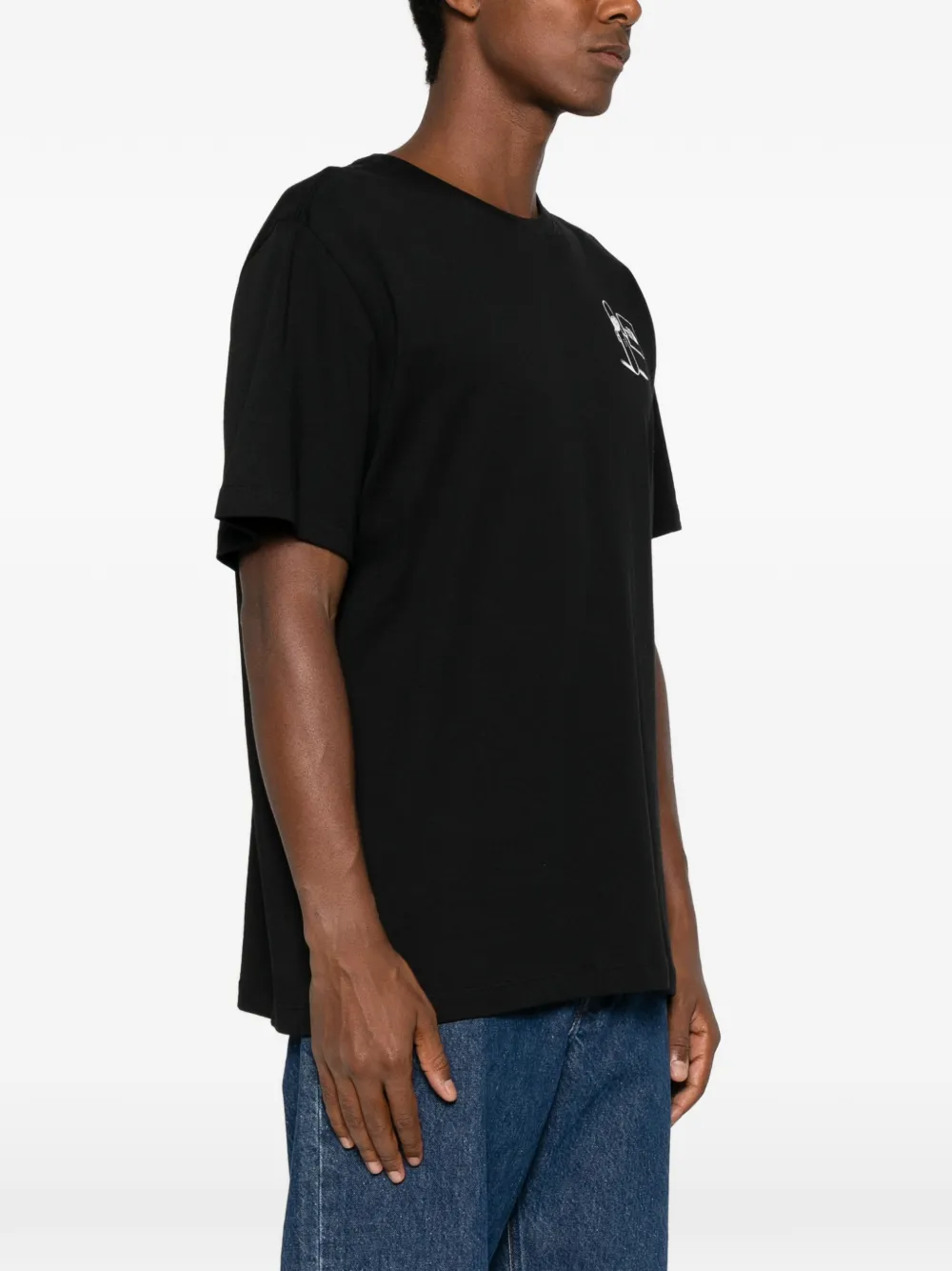 The North Face T-shirt met grafische print Zwart