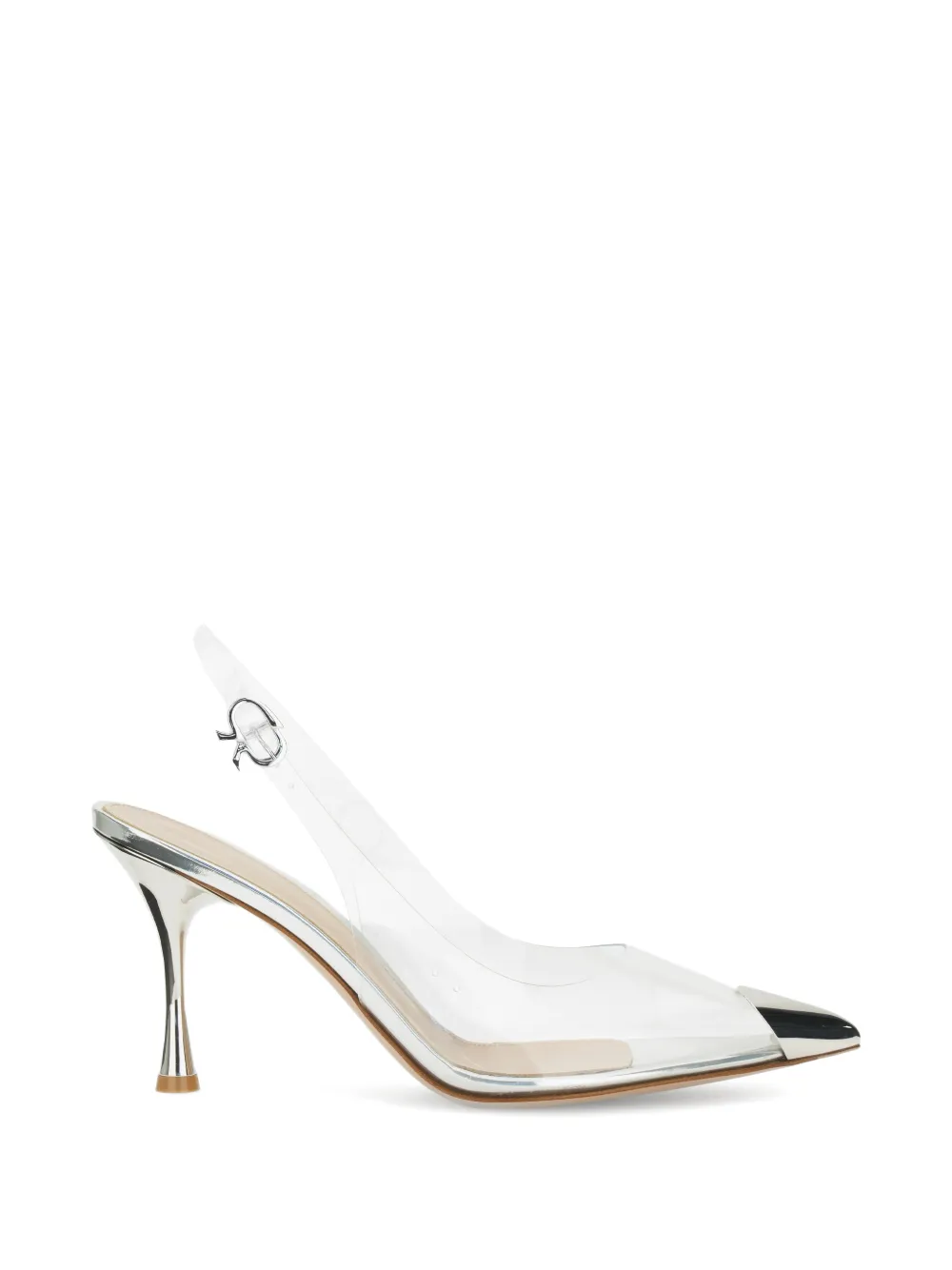 Gianvito Rossi Diana cap-toe slingback pumps - Silver