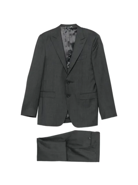 Canali prince of wales check wool suit