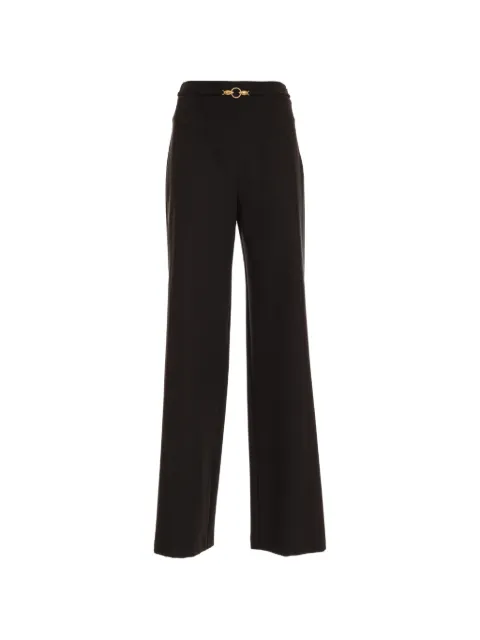 Just Cavalli pantalones anchos con apliques dorados