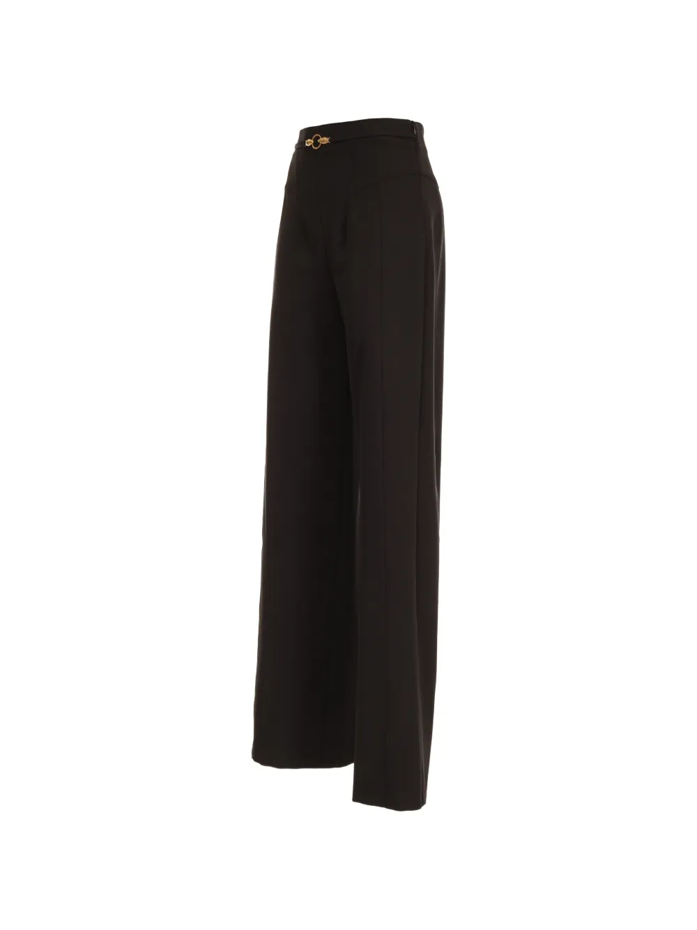 Just Cavalli Broek met wijde pijpen en goudkleurige hardware Zwart