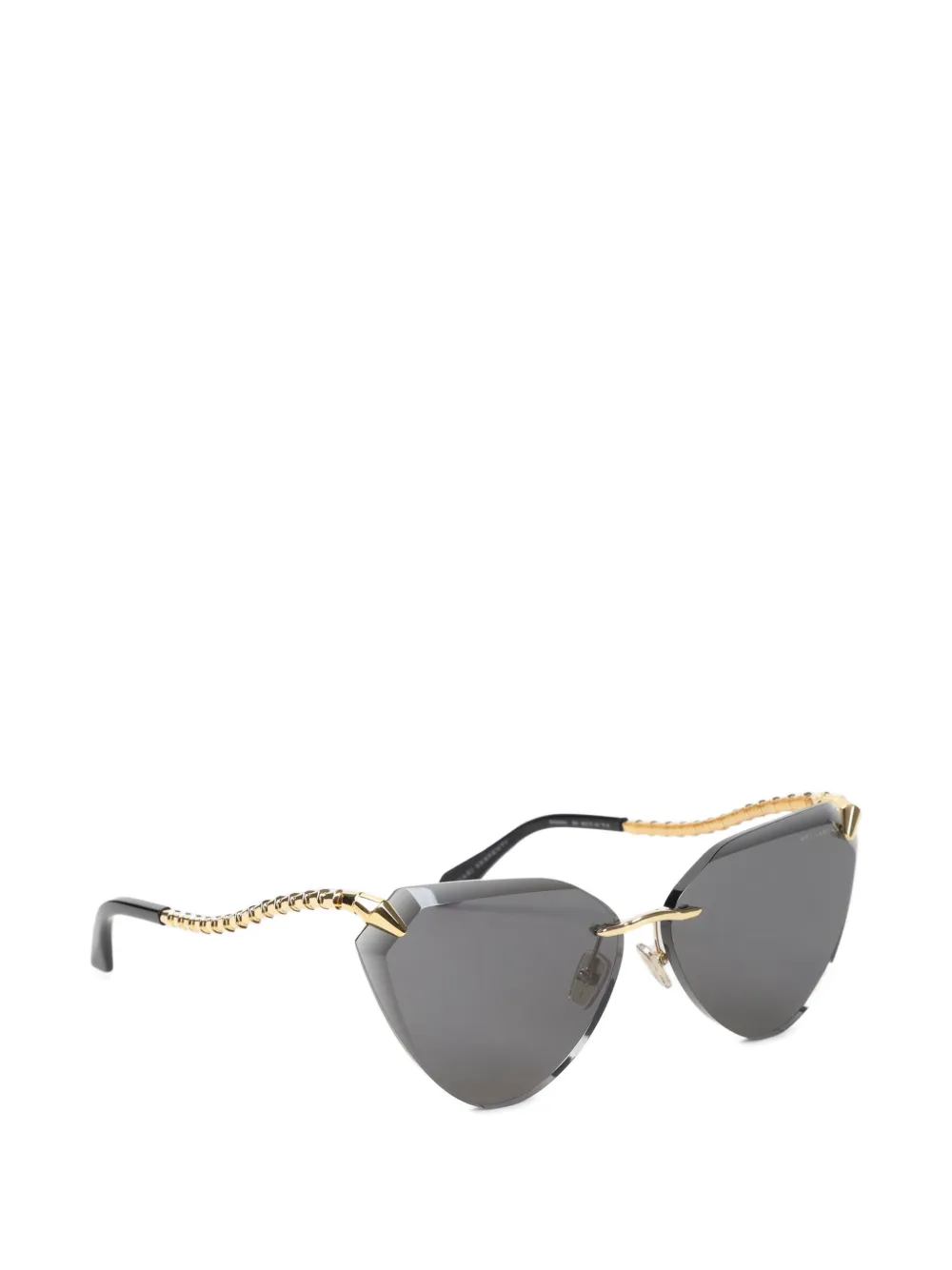 Bvlgari Serpenti zonnebril met cat-eye montuur Goud