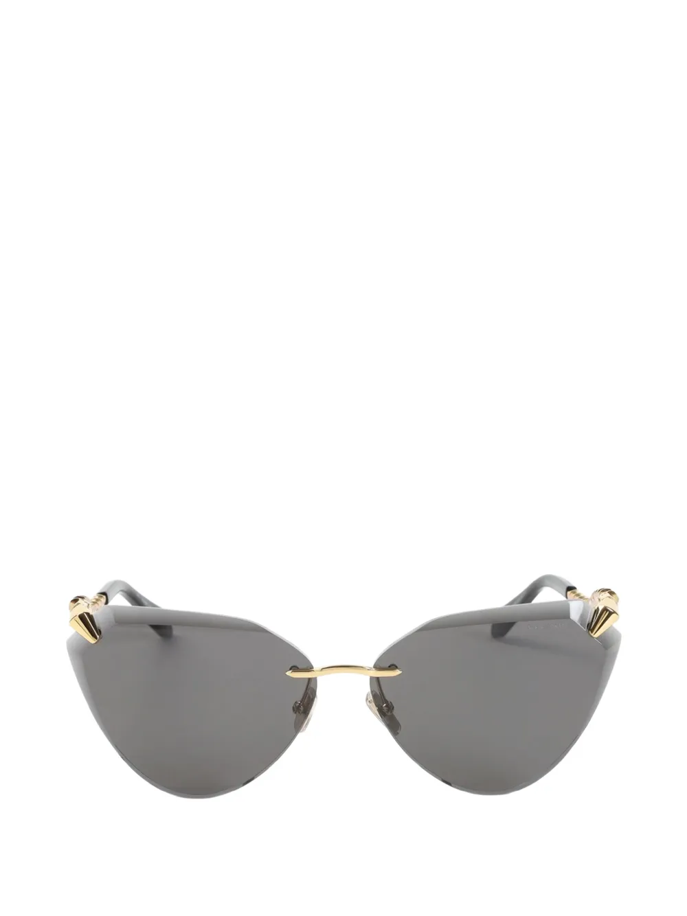 Bvlgari Serpenti zonnebril met cat-eye montuur Goud