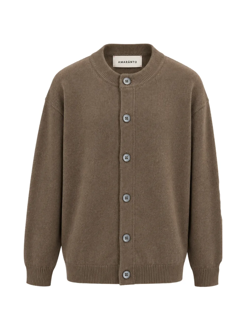 AMARÁNTO button-up knit cardigan - Marrone