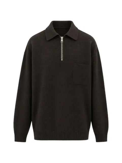 AMARÁNTO half-zip chest-pocket sweater