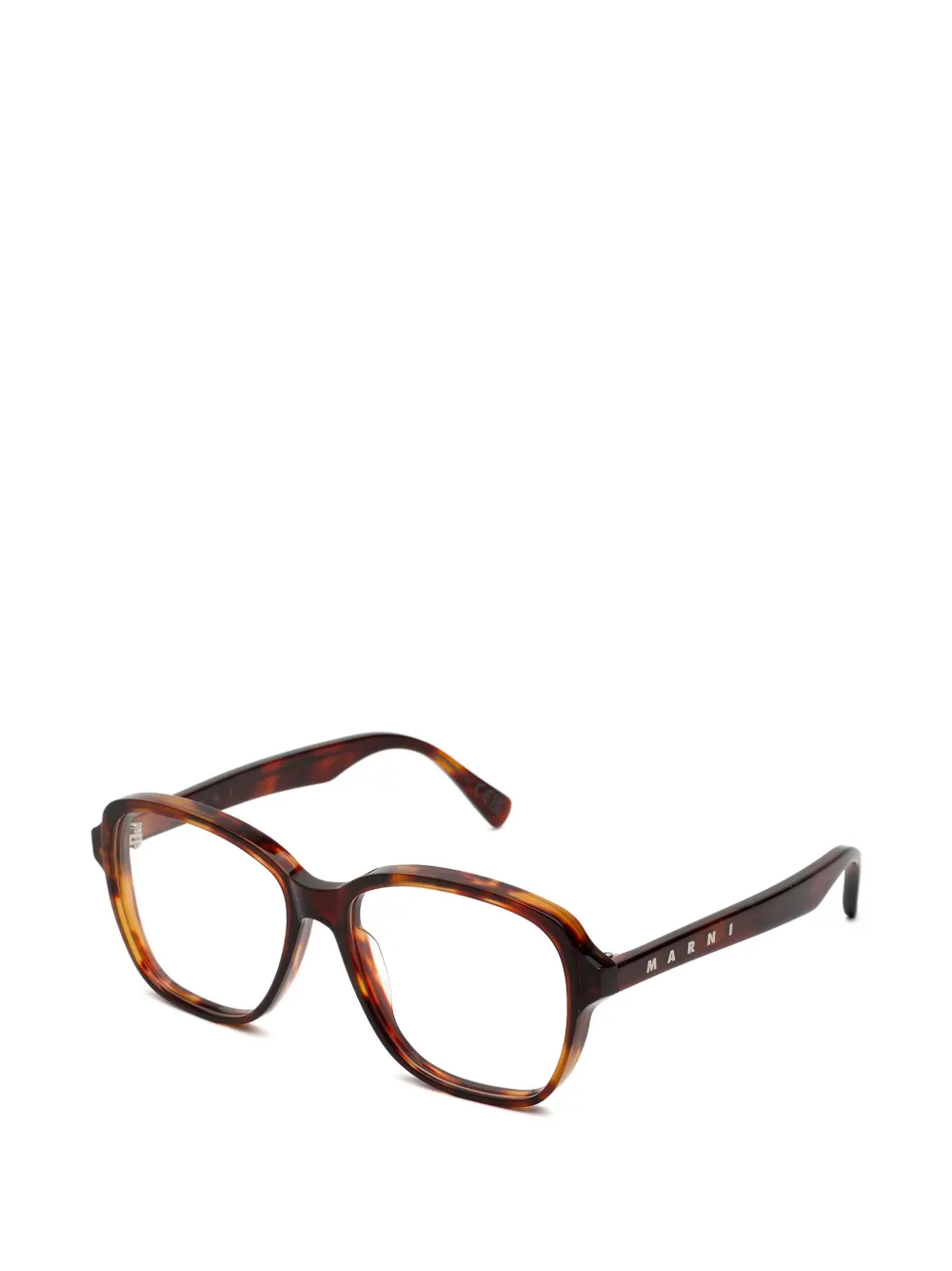 Marni Eyewear Bril met vierkant montuur Bruin