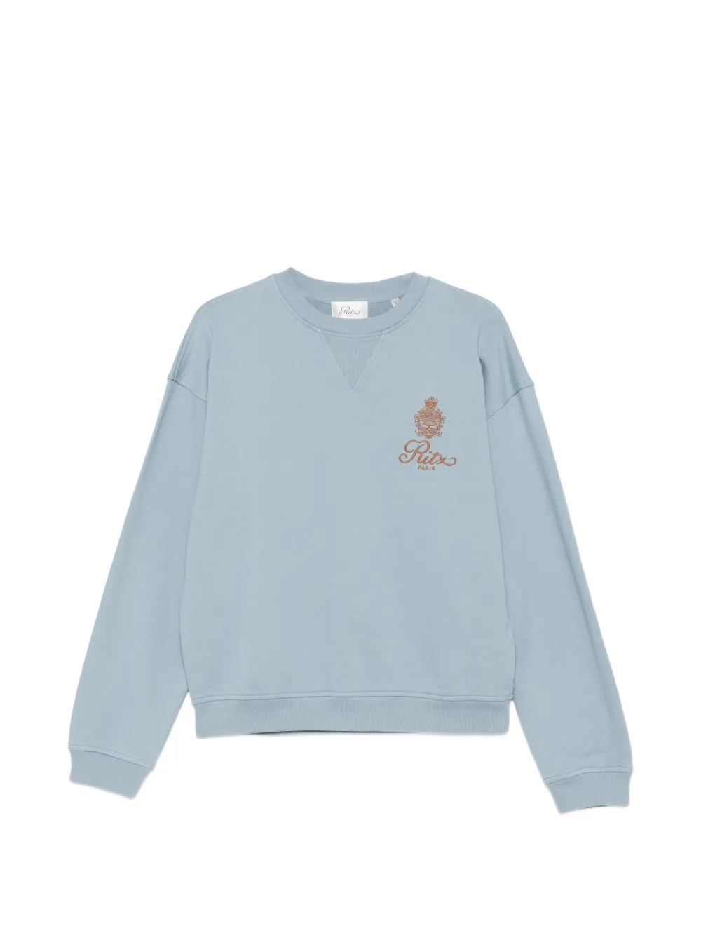 FRAME The Ritz embroidered sweatshirt - Bleu FRAME The Ritz embroidered sweatshirt - Bleu
