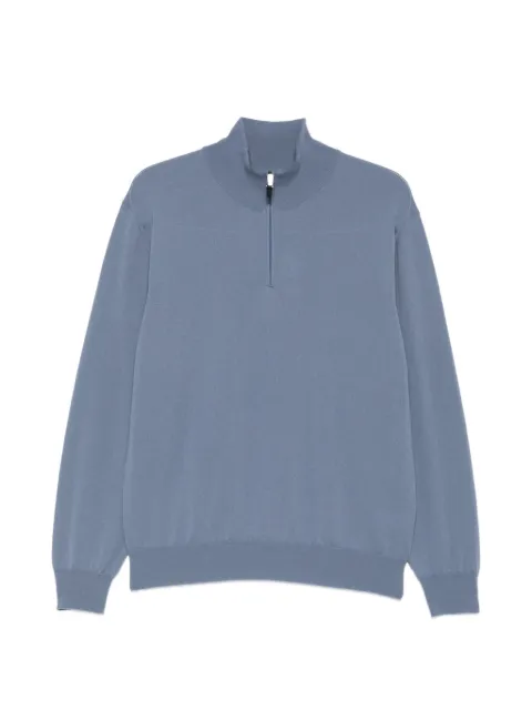 Canali quarter-zip cashmere sweater