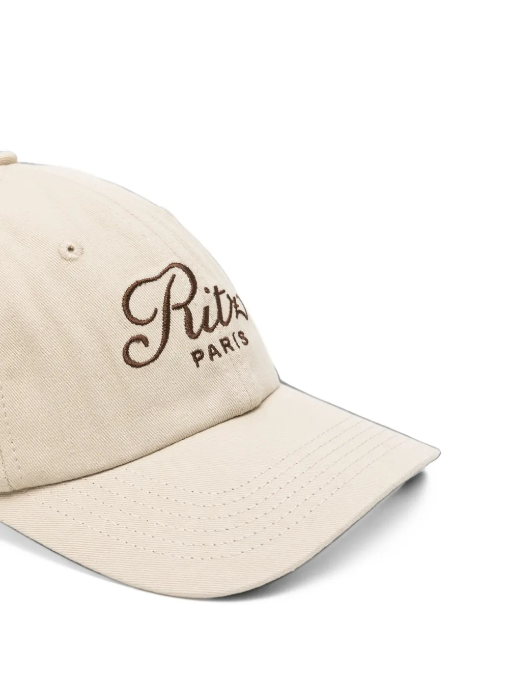 FRAME Ritz Paris embroidered baseball cap Beige