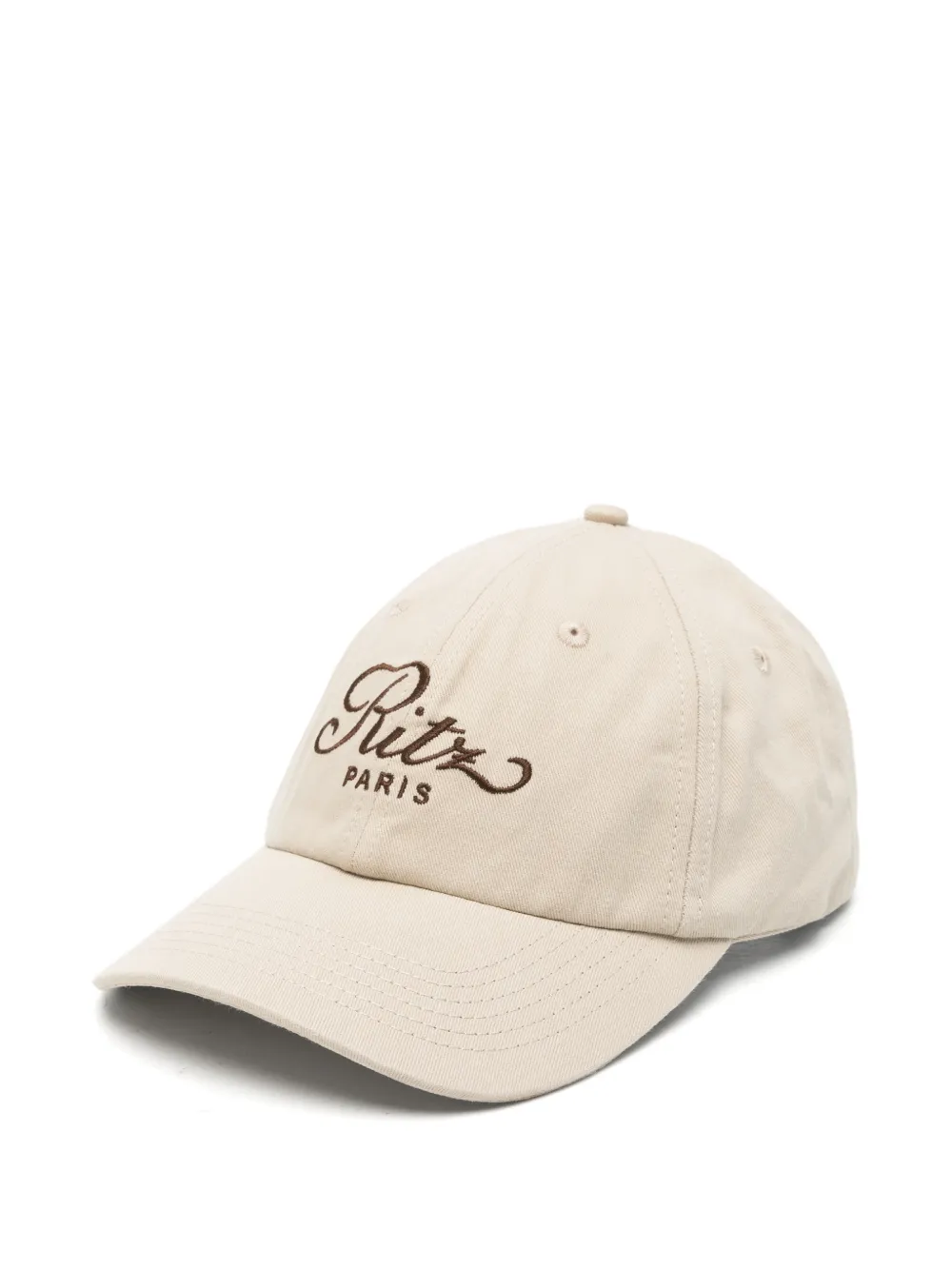 FRAME Ritz Paris embroidered baseball cap Beige