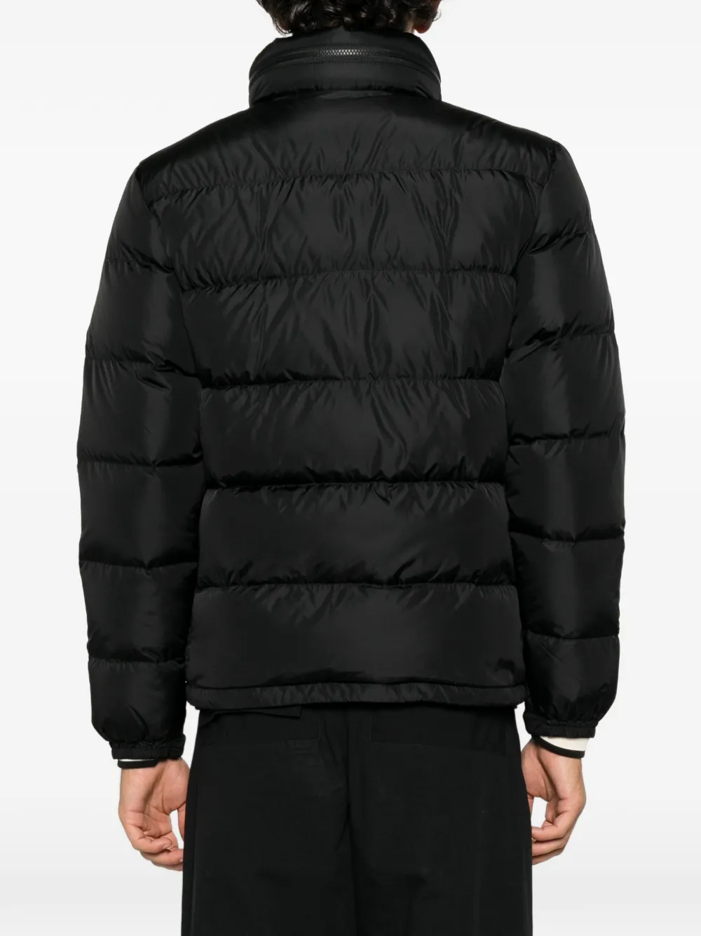 ASPESI quilted hooded jacket Zwart