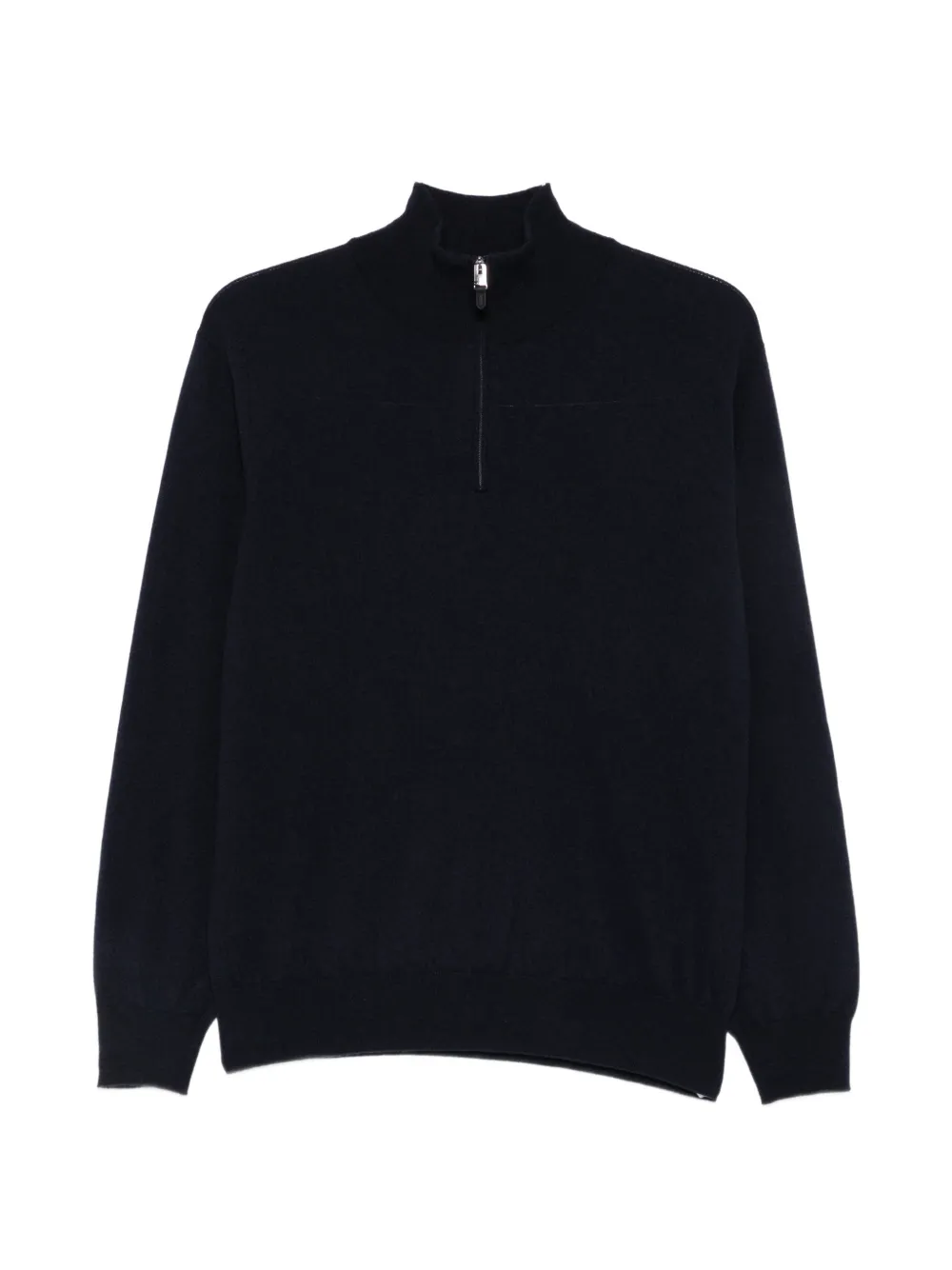 Canali quarter-zip cashmere sweater - Blue