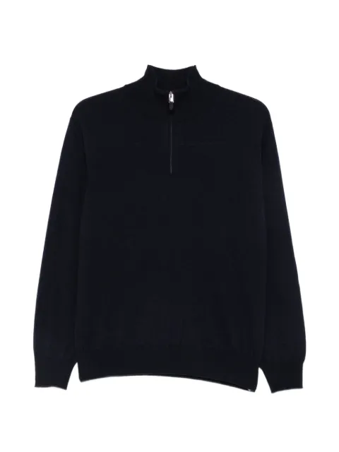 Canali quarter-zip cashmere sweater