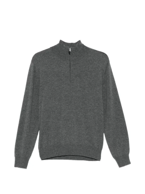 Canali quarter-zip cashmere sweater