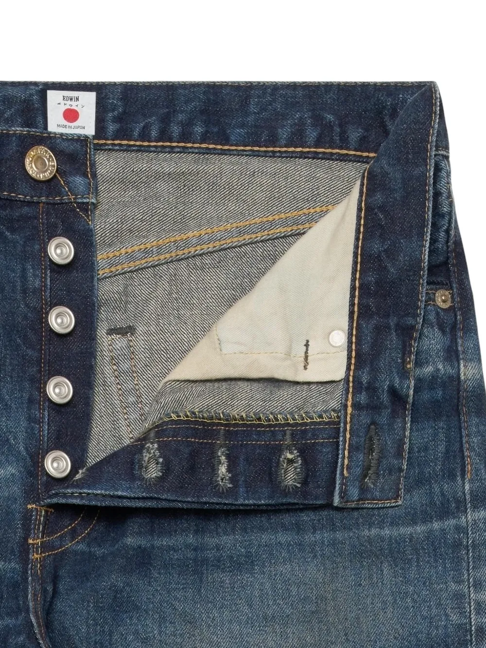 Edwin Regular straight jeans Blauw