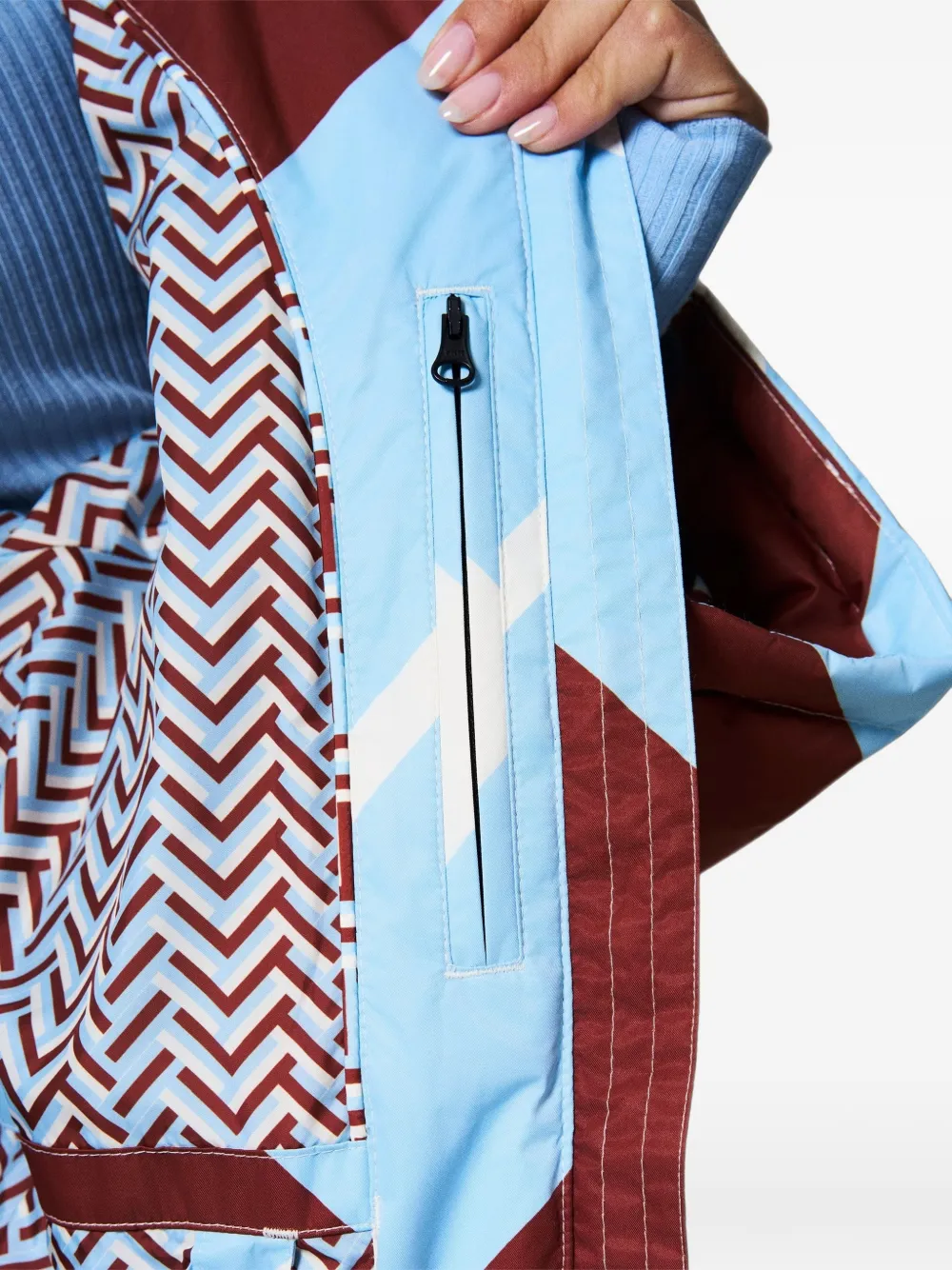 Perfect Moment Polar Flare down jacket Blauw