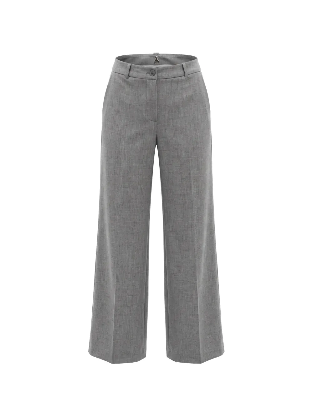 Patrizia Pepe fly rivet straight-leg trousers - Gris Patrizia Pepe fly rivet straight-leg trousers - Gris
