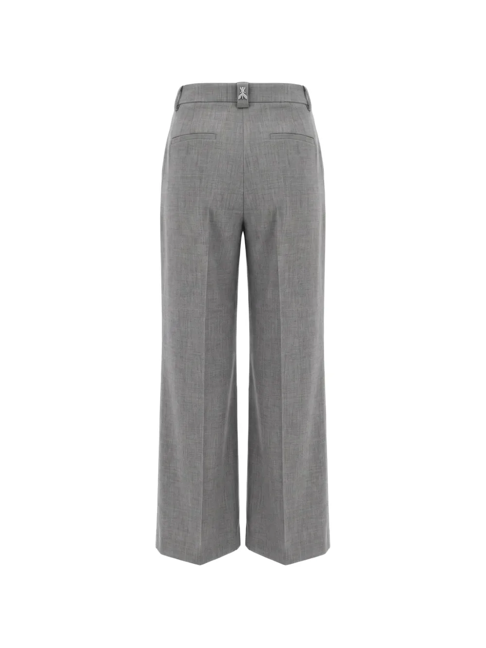 Patrizia Pepe fly rivet straight-leg trousers Grijs