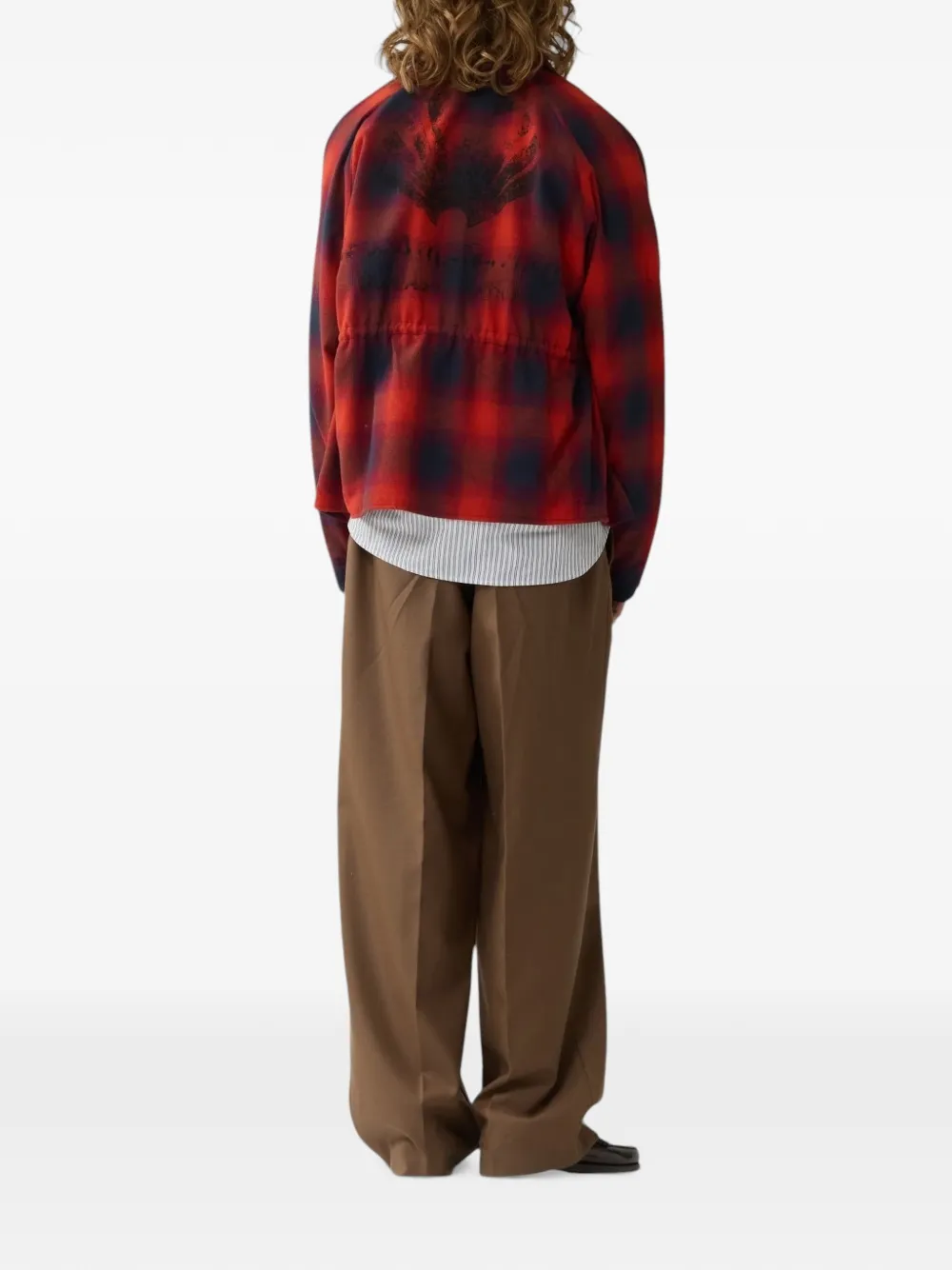New Amsterdam Surfassociation Geruit shirtjack met rits Rood