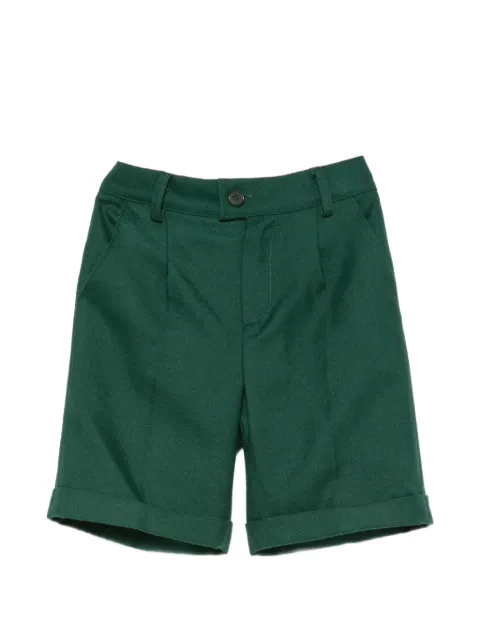 PAIO CRIPPA pleated turn-up shorts
