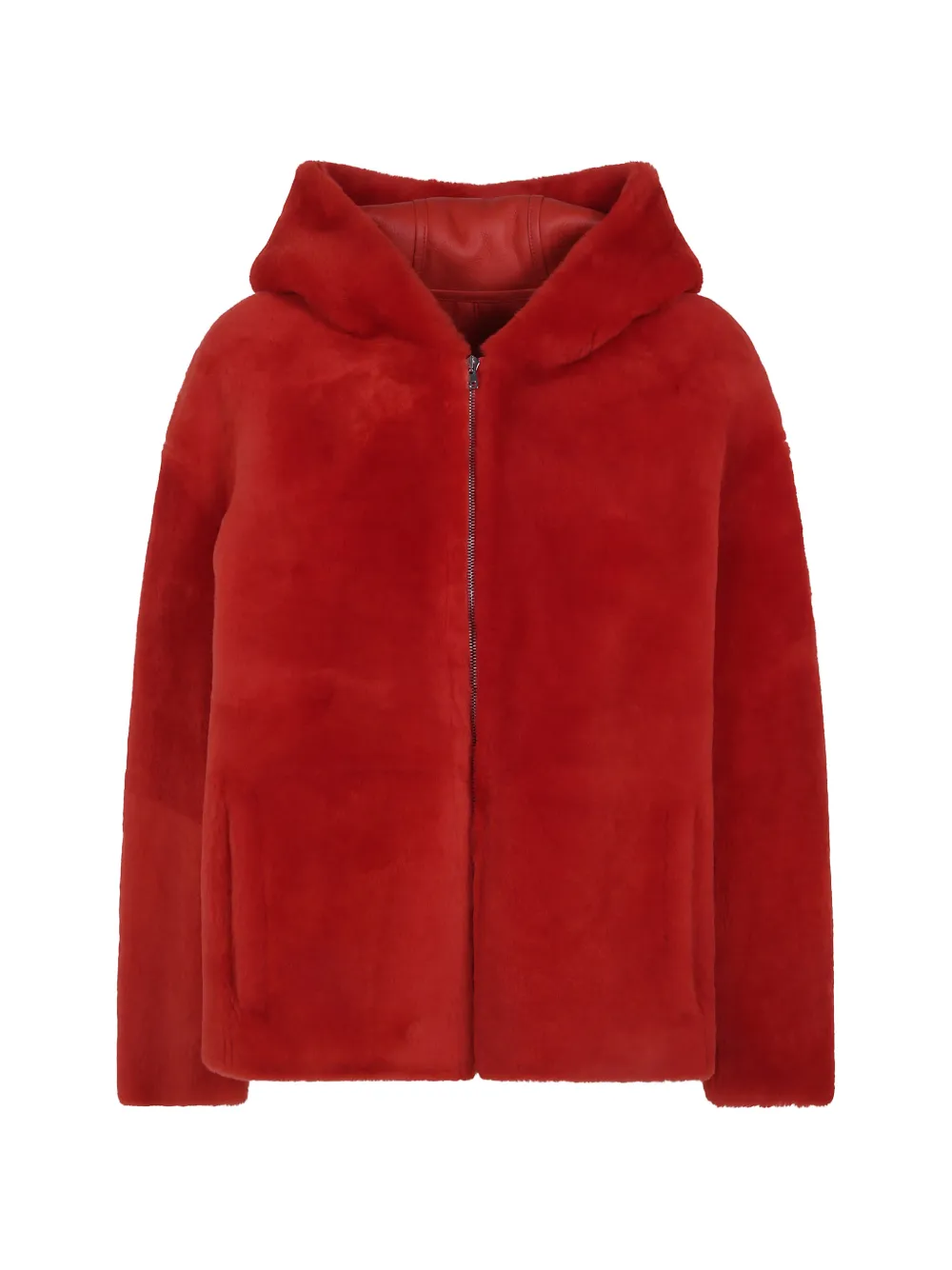 Yves Salomon hooded shearling jacket