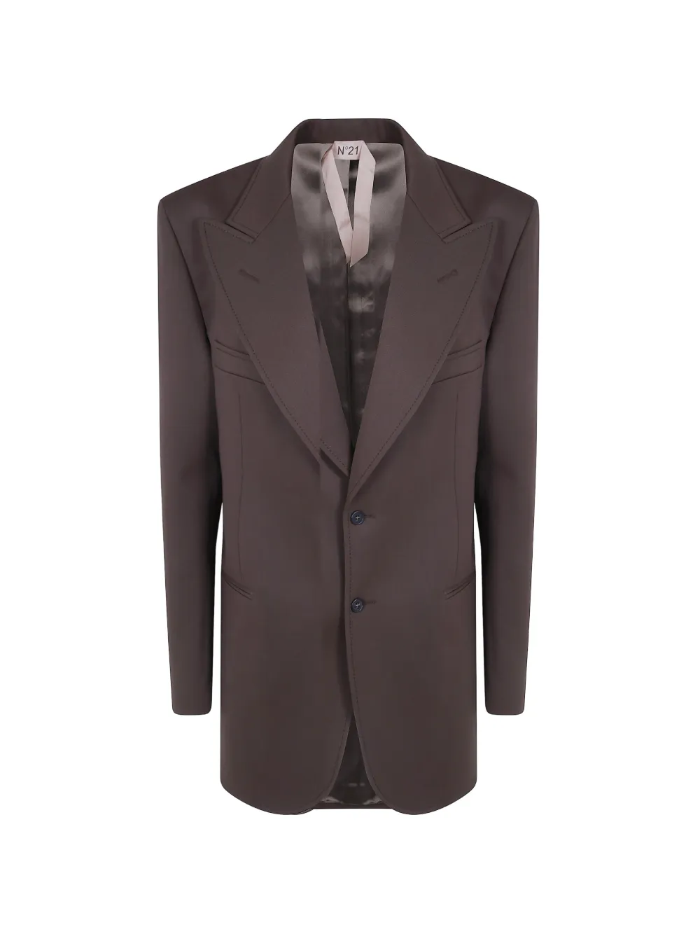 Nº21 peak-lapels single-breasted blazer - Marron Nº21 peak-lapels single-breasted blazer - Marron
