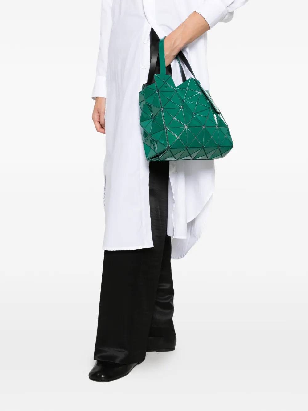 Bao Issey Miyake Lucent schoudertas met geometrisch vlak Groen