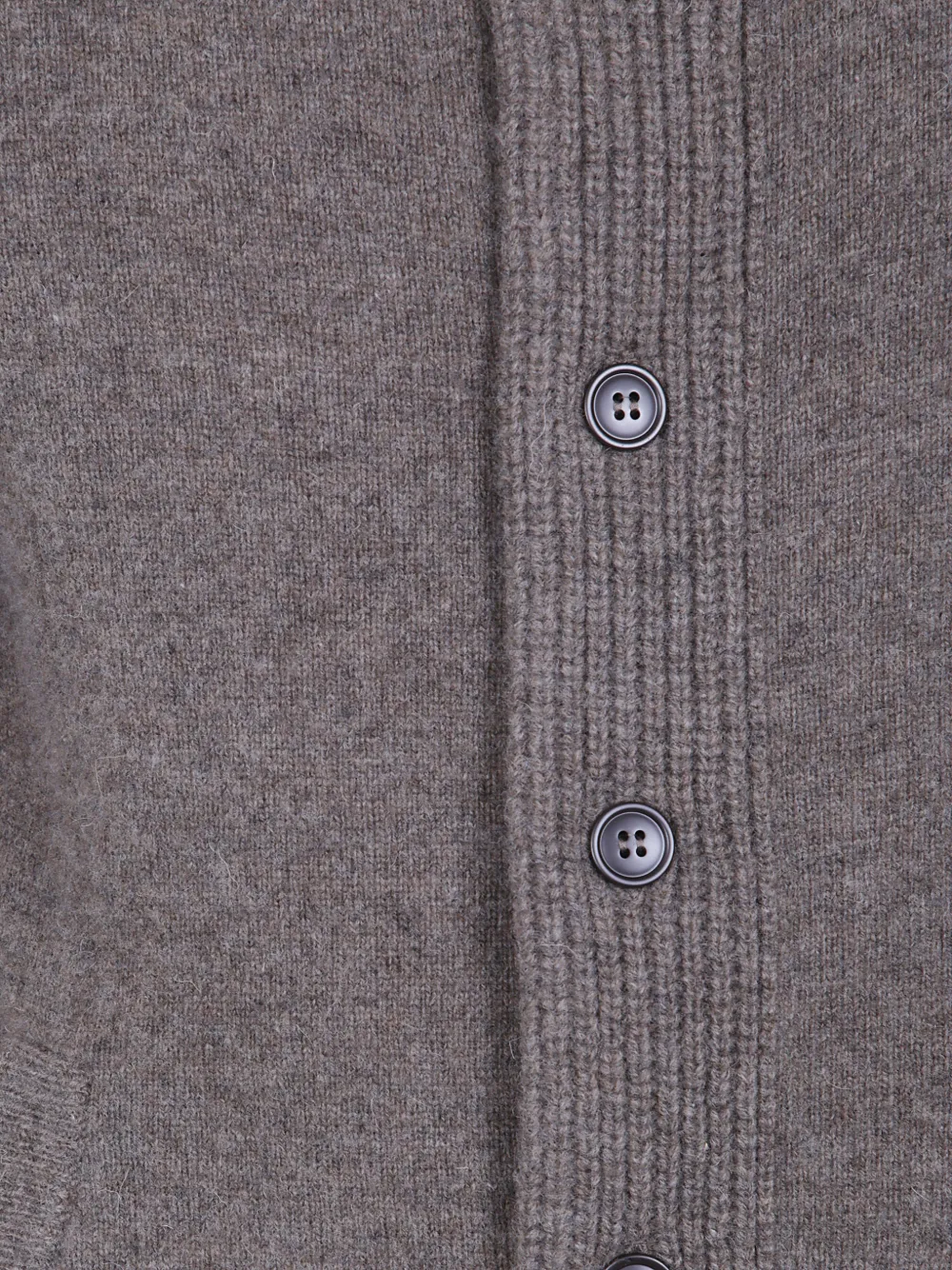 Barbour Trui met elleboogpatch en knopen Grijs