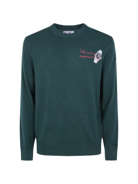 MC2 Saint Barth Heron embroidered wool sweater
