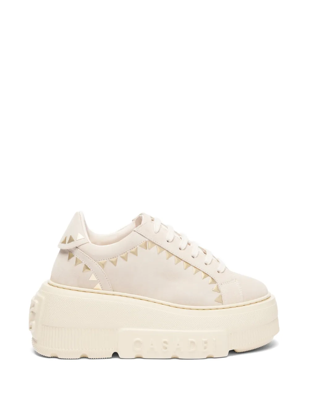 Casadei Nexus Divine studded sneakers - Neutrals