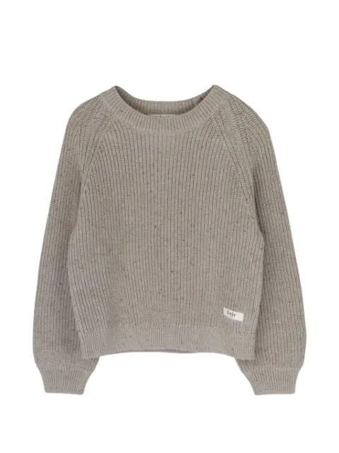 BAJE STUDIO ribbed-knit raglan-sleeve sweater