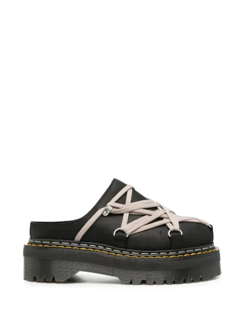 Rick Owens x Dr. Martens Megalace Quad mules