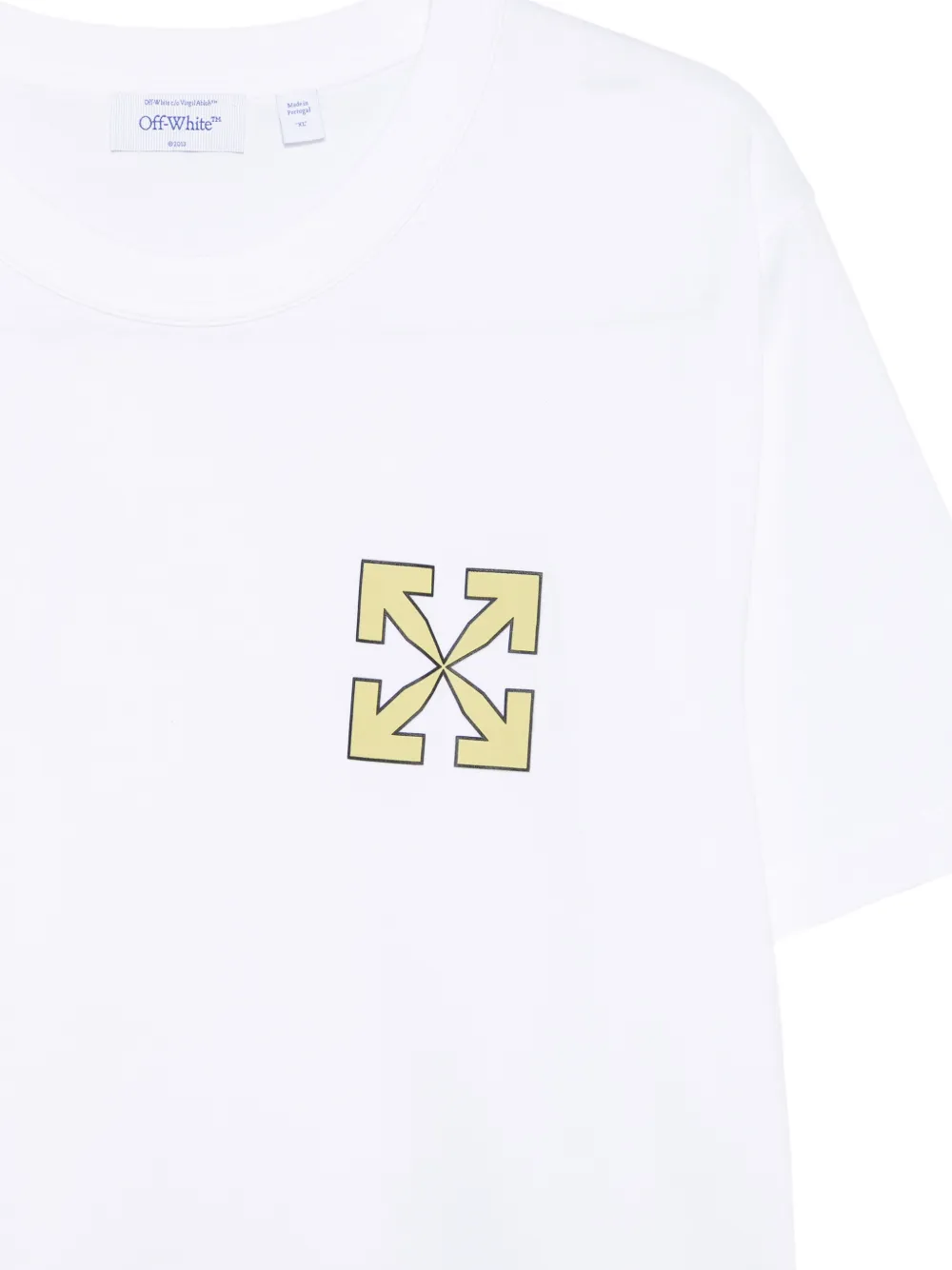 Off-White T-shirt met Arrows-print en grafische print Wit