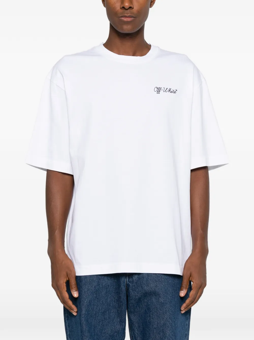 Off-White T-shirt met logoprint Wit