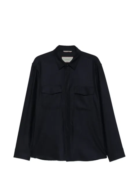 Canali button-up shirt jacket