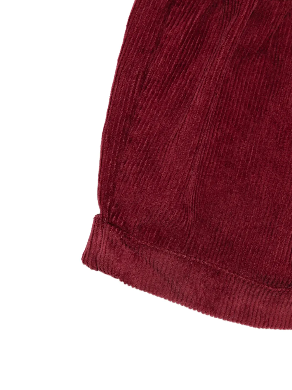 Siola corduroy turn-up shorts Rood