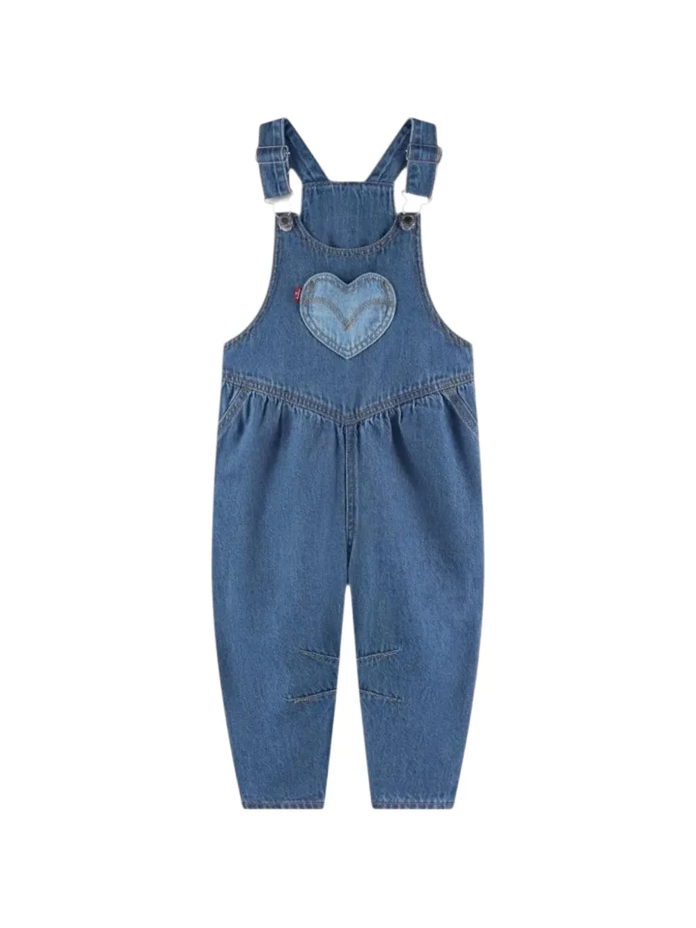 Levi's Kids Ballon-Latzhose mit Herz-Patch - Blau
