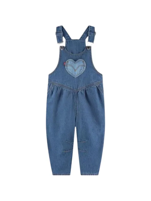 Levi's Kids heart-patch balloon overalls
