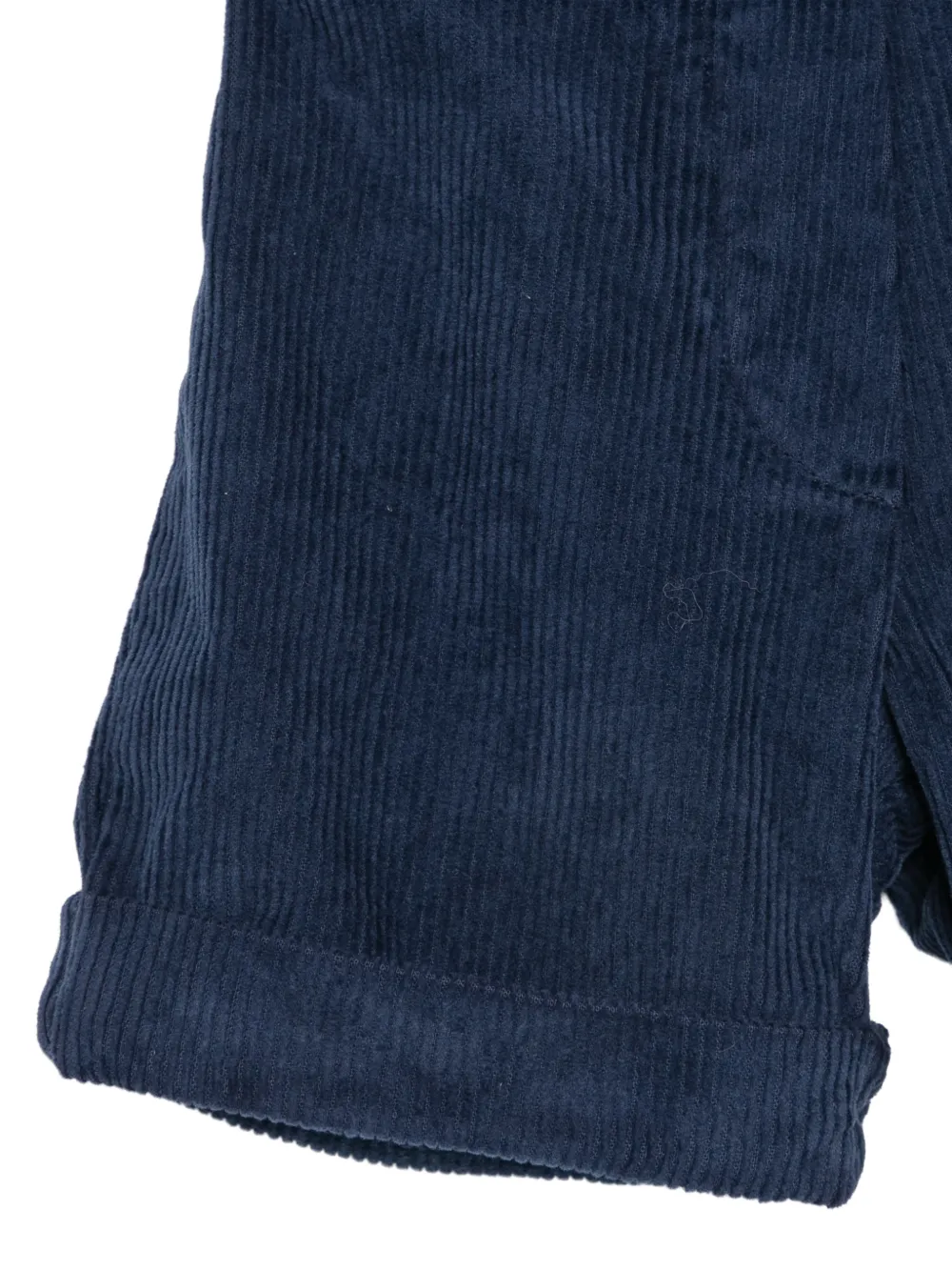 Siola corduroy turn-up shorts Blauw