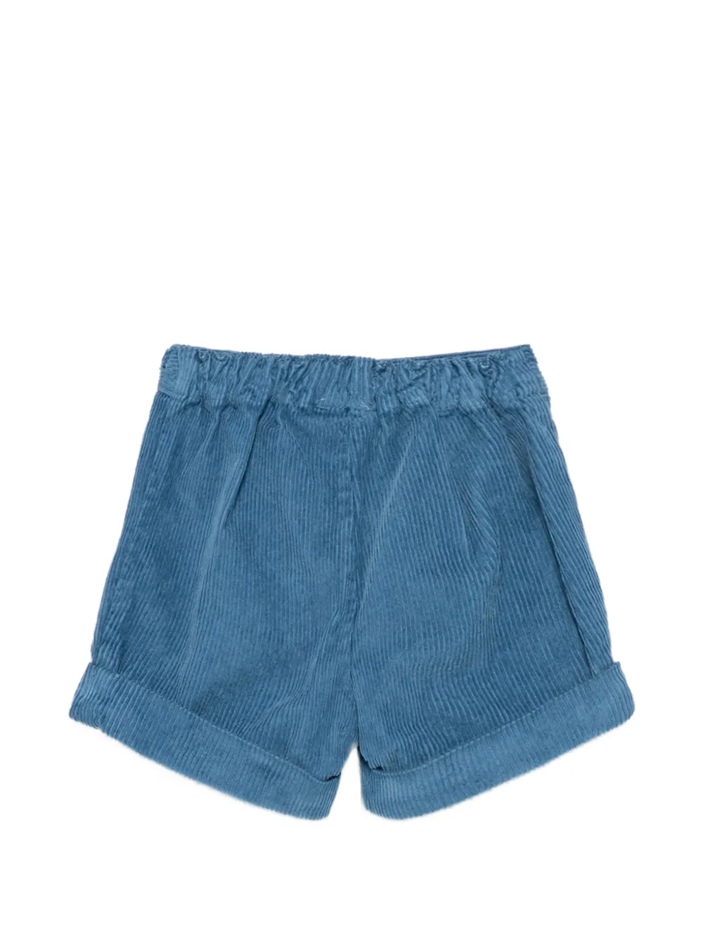 Siola corduroy turn-up shorts Blauw